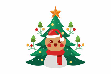christmas vector on white background