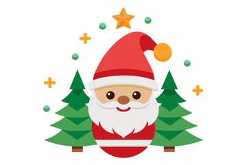christmas vector on white background