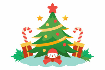 christmas vector on white background