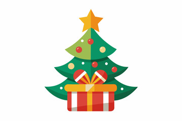 christmas vector on white background
