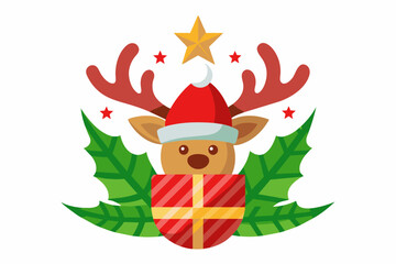 Naklejka premium christmas vector on white background