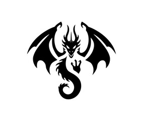 Modern Dragon logo vector stock illustration