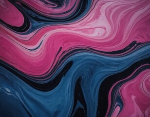 Abstract pink and blue marble pattern background with fluid lines and swirls.