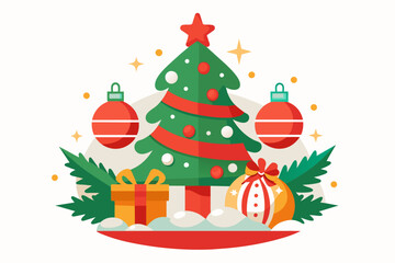 merry christmas vector svg on white background