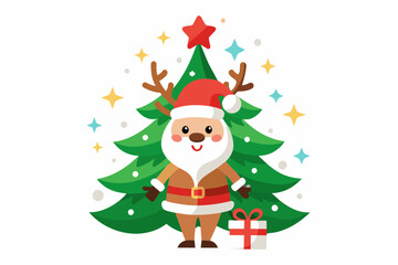 merry christmas vector svg on white background