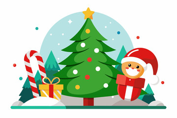 merry christmas vector svg on white background
