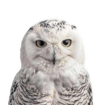 Snowy Owl, Isolated Transparent Background Images, PNG
