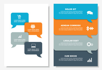 Infographic design template with place for your data. Vector illustration.