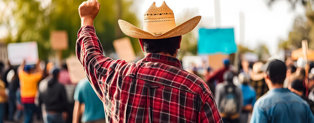 Protest by farm workers or farmers