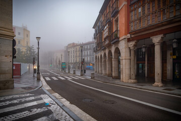 Valladolid ciudad histórica y monumental del pasado con mucho patrimonio histórico España en...