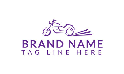 Set of classic motorcycle logo, emblems, badges and icons. Vintage chopper repair, service and club design elements. Isolated vintage motorcycle side view. Vector.