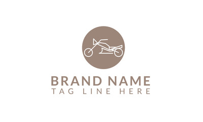 Set of classic motorcycle logo, emblems, badges and icons. Vintage chopper repair, service and club design elements. Isolated vintage motorcycle side view. Vector.