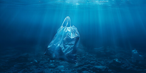 Ocean is getting haunt by plastic. - obrazy, fototapety, plakaty