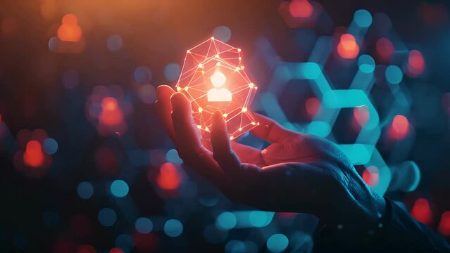 Business or owner man, network structure HR Human resources. Business leadership concept. Management and recruitment. Social network. Different person, business, leader