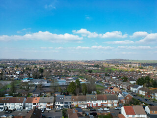 Aerial Residential Homes of Luton City