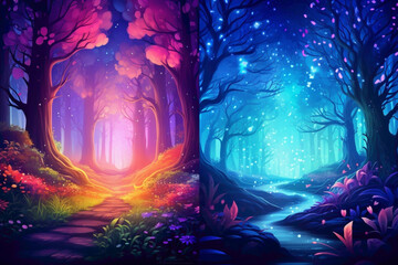 Whimsical gradient backgrounds casting a spell of magic and wonder with their enchanting color transitions.