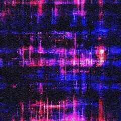 Glitch camera effect. Retro VHS background. Old video template. No signal. Static TV noise, bad TV signal.	
