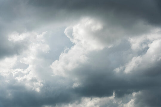 Gray and white clouds