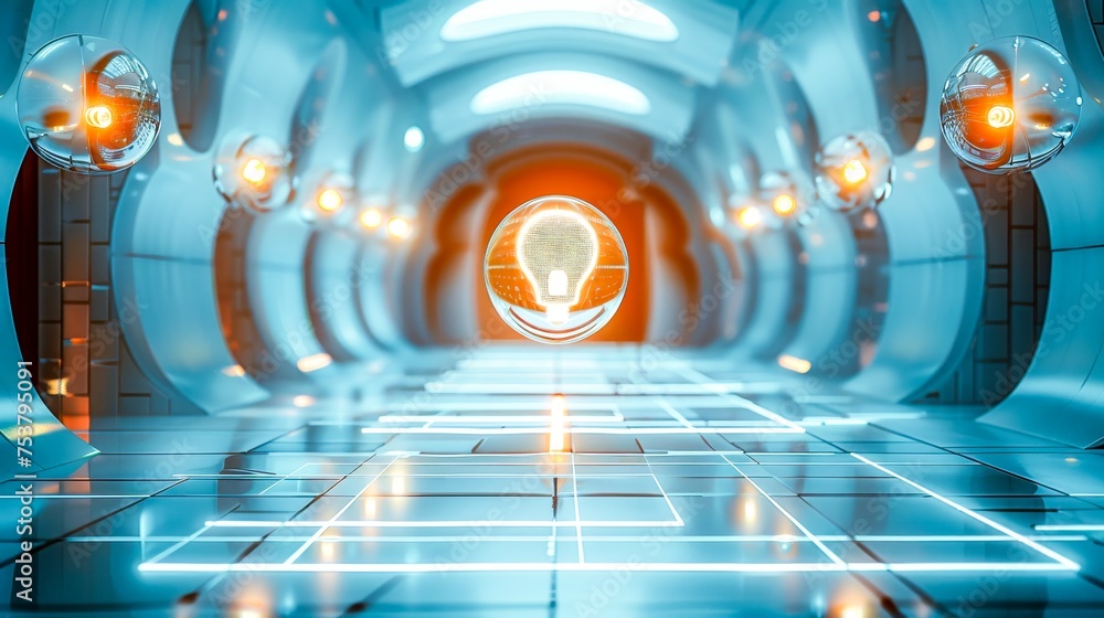 Poster developing a financial strategy for technology innovation. generative ai.
