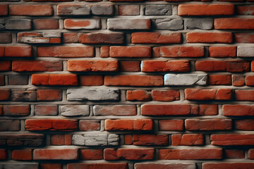 Red brick wall, ideal for designers as a background, banner, wallpaper
