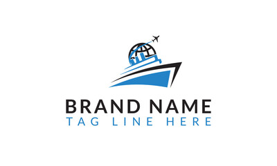 Fototapeta premium Set of Vintage Nautical Labels and Signs With Retro Typography Anchors Steering Wheel Knots Seagulls and Wale