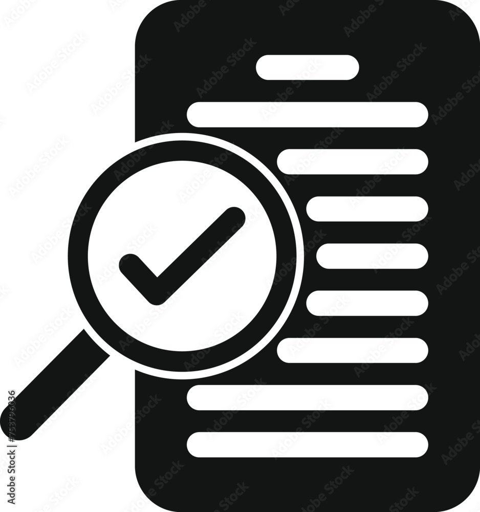 Poster search online document icon simple vector. two vote design. step data code