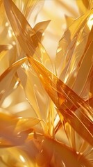 Amber Whisper: Yucca's leaves blend hues of amber and gold, whispering tales of autumn's warmth.