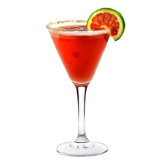 An Isolated Bloody Caesar Cocktail Drink, Transparent Background, PNG