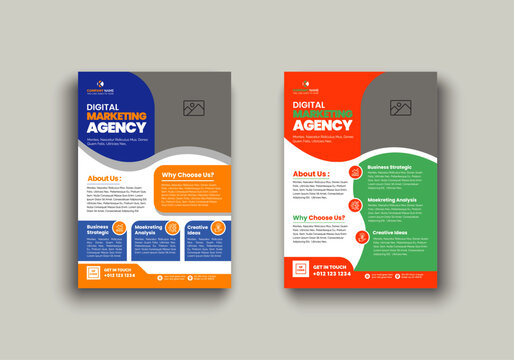 The best business flyer template for corporate business, business flyer template with a modern layout, annual report, poster,   a4 flyer design template.