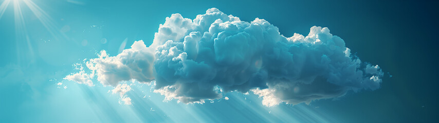 Majestic Sunlit Cloudscape