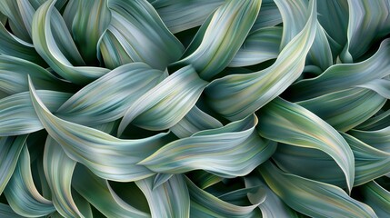 Serpentine Charm: Yucca's leaves twist and flow in sinuous waves, weaving a tapestry of serenity.
