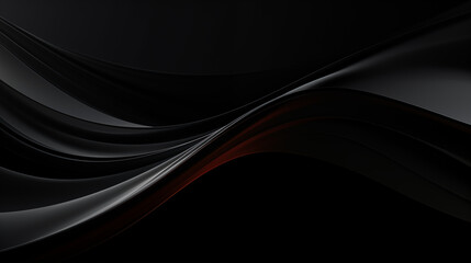 Dynamic Red and Black Abstract Waves on a Gradient Background
