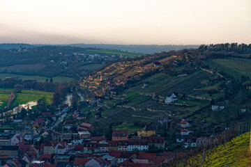 Weinberge bei Freyburg an der Unstrut, Burgenlandkreis, Sachsen-Anhalt, Deutschland
