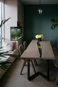 Modern dining room.