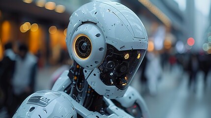 Robot, Mechanical, Automation, Artificial intelligence, Technology, Machine, Innovation, Android, Cyborg, Robotics, Future, Automated, Electric, Humanoid, Intelligent, Autonomous, Tech - obrazy, fototapety, plakaty