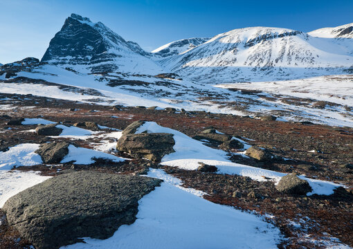 Schweden, Lappland, Kebnekaise Massiv,  Duolbagorni, Sinnicohkka