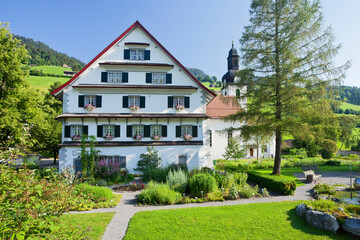 Schweiz, St. Gallen, Alt St. Johann, Kloster, Pfarramt, Kirche