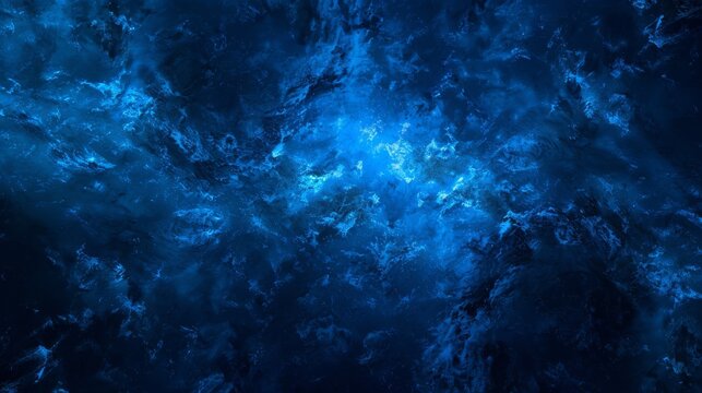 A rich, deep blue textured background, simulating the night sky or deep ocean.