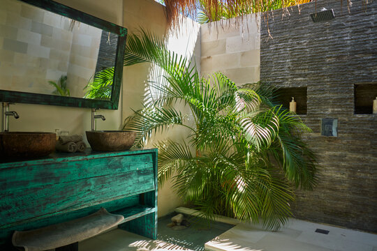 Outdoor bathroom