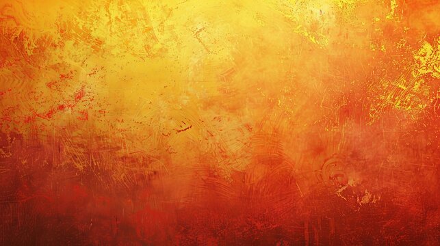 An abstract orange and yellow textured background, symbolizing a sunset.