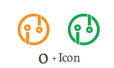 O name logotype concept. Isolated abstract design. Stained-glass colored trendy graphic template. Pure clear drinking blue bubbles bunch. Corporate healthcare branding identity. Washing blue sparkling