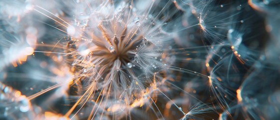 Fluidity in Bloom: Ferrofluid dandelion's wavy motion embodies serene beauty.