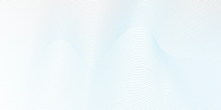 Abstract blue blend digital wave lines and technology background. Minimal carve wavy white and blue flowing wave lines and glowing moving lines. Futuristic technology and sound wave lines background.