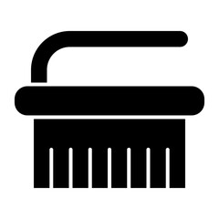 Cleaning Brush Flat Icon Design