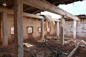 Ruine einer Lagerhalle in Marokko