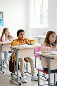 Students focusing on learning 