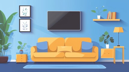 a living room with a couch