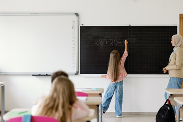 Classroom math arithmetic secondary school subject task student study