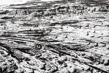 Obraz premium Surrounding views from the icefield parkway between Jasper and Lake Louise - Banff National Park - Alberta - Canada