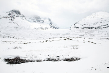 Views surounding the icefield parkway - Columbia icefield - Athabasca glacier - Alberta - Canada